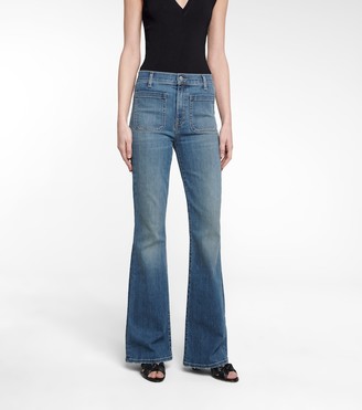 Veronica Beard Florence high-rise flared jeans