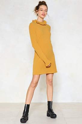 Nasty Gal Pull Knit Off Sweater Dress