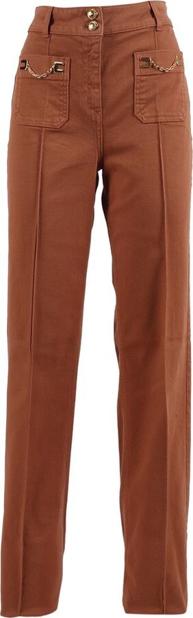 Elisabetta Franchi Chain Detailed Jeans