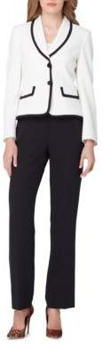 Tahari Arthur S. Levine Petite Classic-Fit Shawl-Collar Jacket and Pants Suit