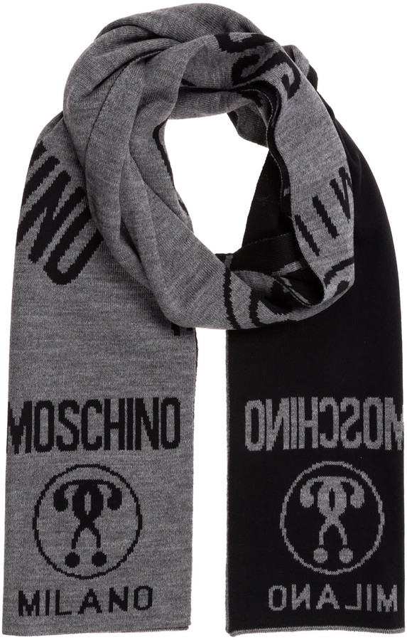 Moschino Double Question Mark Scarf ShopStyle Scarves