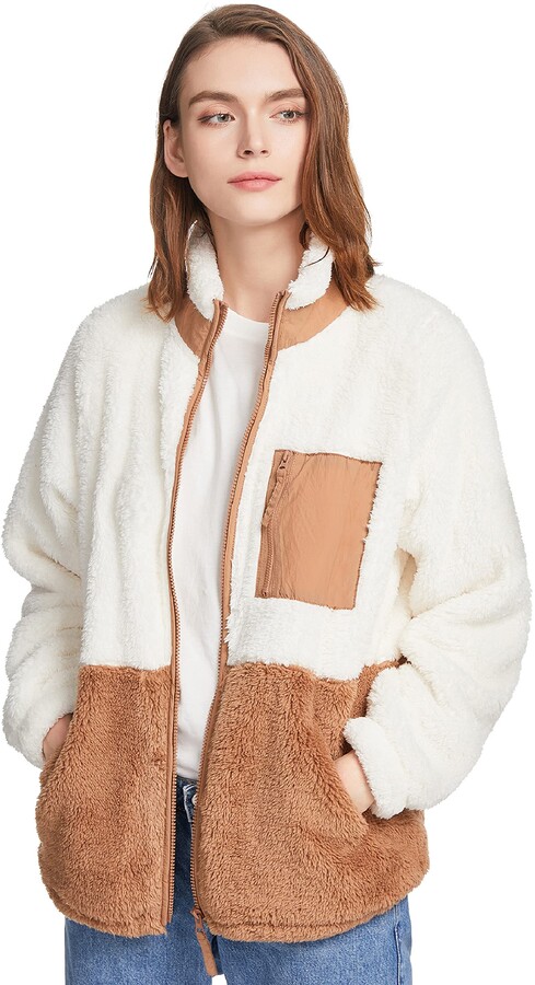 oversized shaggy jacket