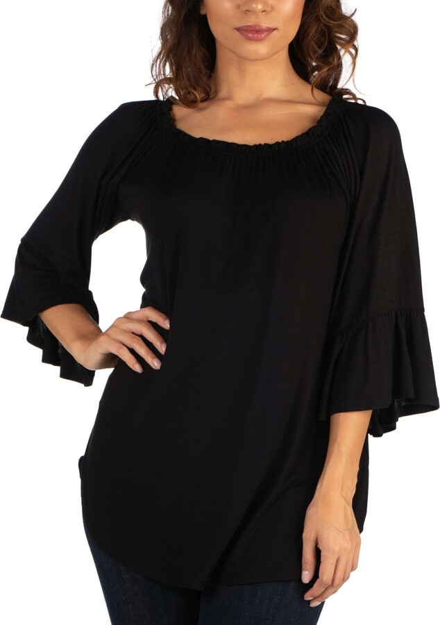 womens black dressy top