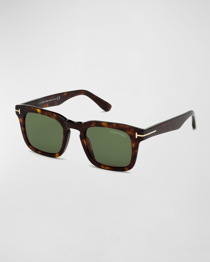 Tom Ford Men's Dax Square Tortoiseshell Sunglasses - ShopStyle