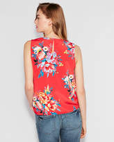 Thumbnail for your product : Express Floral Knot Hem Shell Tank
