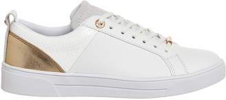 Ted Baker Kulei Sneakers White Leather Rose Gold