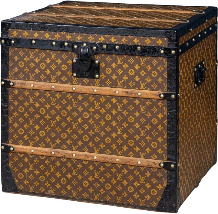 Louis Vuitton Antique 20th Century Hat Trunk In Monogram Canvas, Paris C.1900