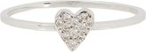Thumbnail for your product : Ileana Makri Diamond & White Gold Love Ring-Colorless