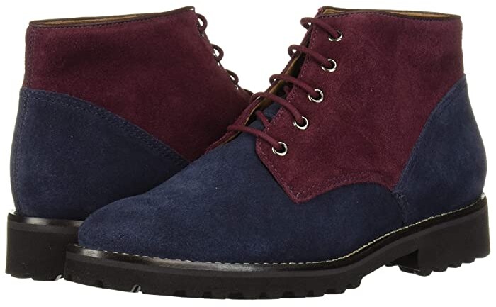 long navy leather boots