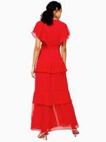 Thumbnail for your product : Topshop Pleated Maxi Dress - Red