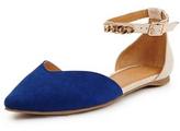 Thumbnail for your product : Shoebox Shoe Box Destiny Two Part Chain Ankle Strap Ballerinas