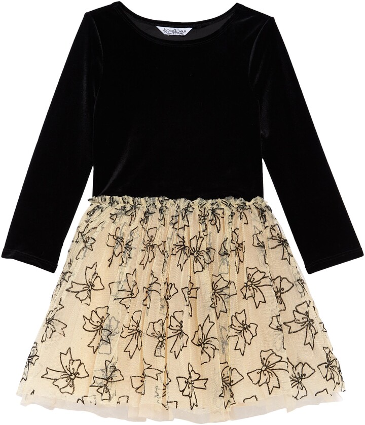 gold and black dress for kids