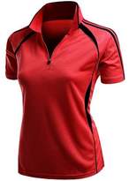Thumbnail for your product : Coolmax Xpril 2 Tone Collar Zipup Polo T-Shirt Blue Size XL