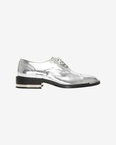 Thumbnail for your product : Barbara Bui Wingtip Brogue Oxfords: Silver