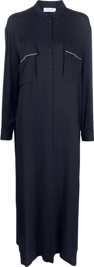 Fabiana Filippi Long-Sleeved Maxi Shirtdress