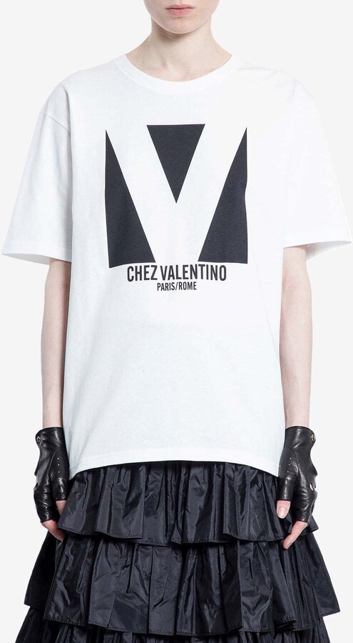Valentino Chez Logo Print T-shirt