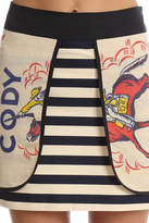 Thumbnail for your product : Warehouse Harvey Faircloth Feed Sack Layered Mini Skirt