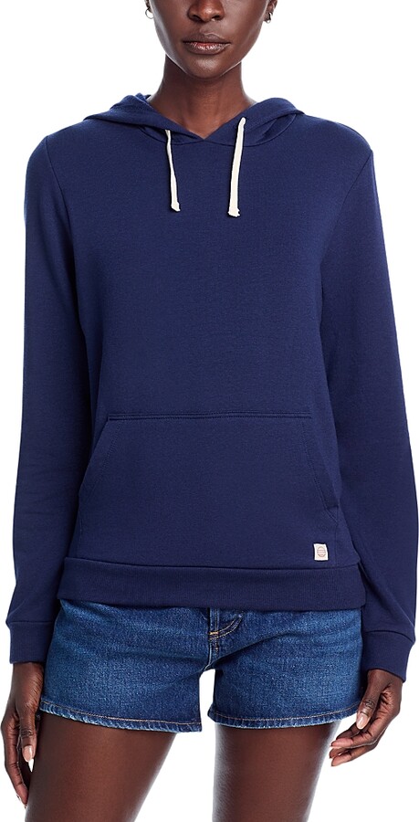 Marine Layer Blue Pullover Hoodie Women's Custom Marine Layer
