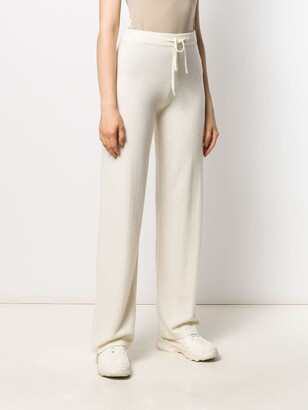 Chinti and Parker Wide-Leg Cashmere Track Pants