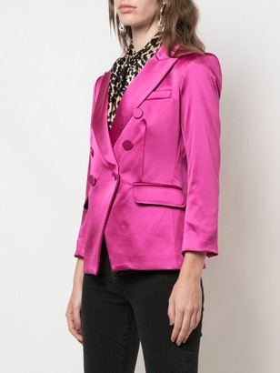 Veronica Beard Fitted Double Breasted Blazer
