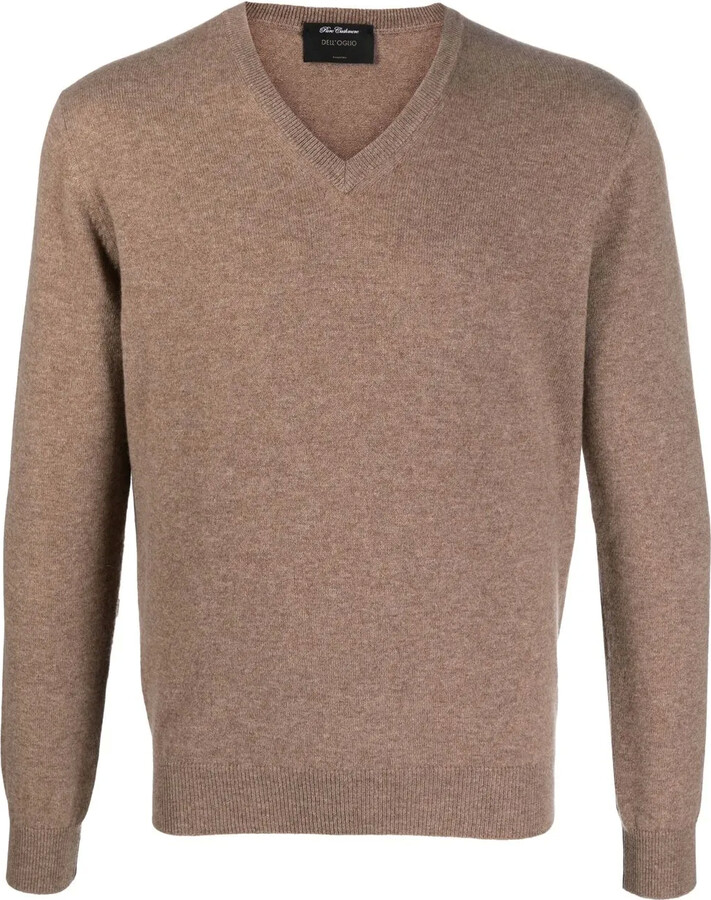 Dell'oglio V-neck fine-knit jumper
