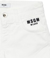 Thumbnail for your product : MSGM Stretch Denim Shorts