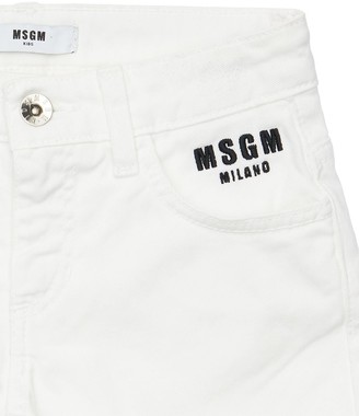 MSGM Stretch Denim Shorts