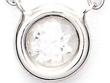 Bony Levy Small Diamond Solitaire Pendant Necklace