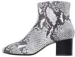 Mango Outlet Snake-effect ankle boots