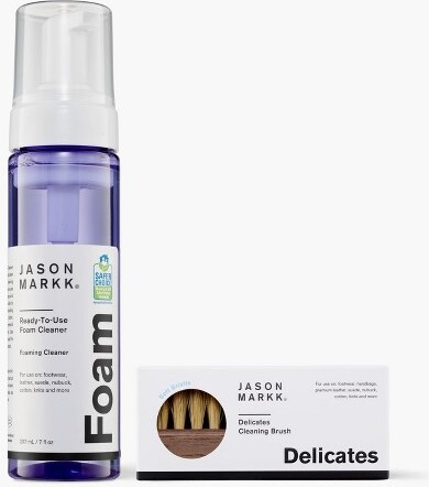 Jason Markk JasonMarkkReady-To-UseFoamShoeCleaner&DelicatesBrush2-PieceSet