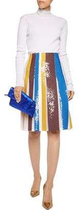 Emilio Pucci Pleated Sequined Silk Skirt