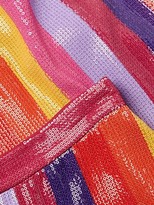 Thumbnail for your product : Olivia Rubin Penelope Rainbow Stripe Sequin Midi Skirt