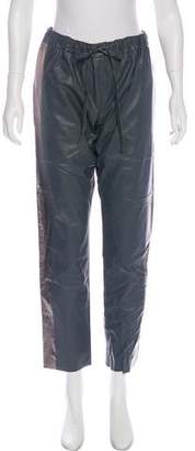 Les Chiffoniers Leather Mid-Rise Pants w/ Tags