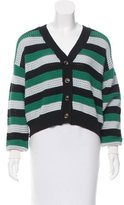 Thumbnail for your product : See by Chloe Striped Rib Knit Cardigan