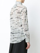 Thumbnail for your product : Moschino newspaper print blouse