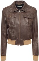Thumbnail for your product : Saint Laurent Leather Bomber Jacket