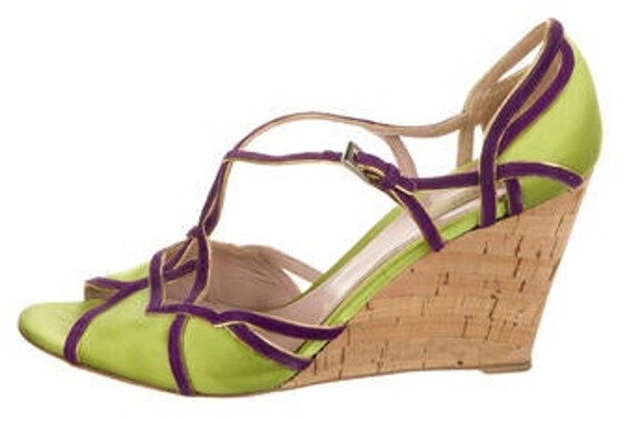 prada green sandals