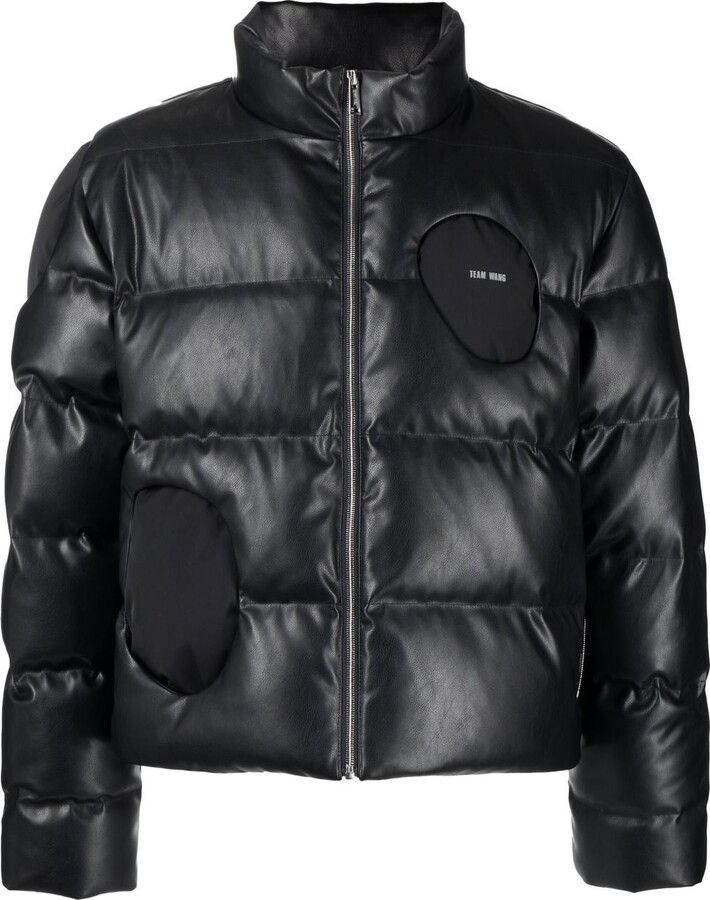 TEAM WANG design FauxLeather Down Jacket ShopStyle