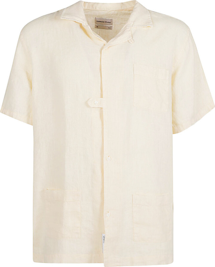 Edmmond Studios Linen short sleeve shirt - ShopStyle
