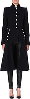 Thumbnail for your product : Alexander McQueen Long military wool coat