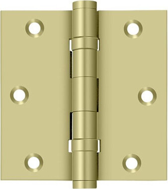 Deltana 3.5" H x 3.5" W Solid Brass Square Door Hinge