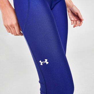 Under Armour Women's HeatGear® Armour No-Slip Waistband Ankle Leggings  (Capri Blue) Size Small - Central Sports