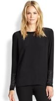 Thumbnail for your product : Elie Tahari Silk Studded-Detail Anna Blouse
