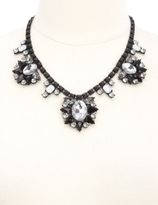 Thumbnail for your product : Charlotte Russe Matte Metal & Sparkly Stone Statement Necklace