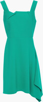 Thumbnail for your product : Roland Mouret Caracalla Asymmetric Pleated Crepe Mini Dress