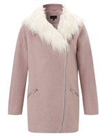 Thumbnail for your product : Lipsy Michelle Keegan Faux Fur Trim Coat
