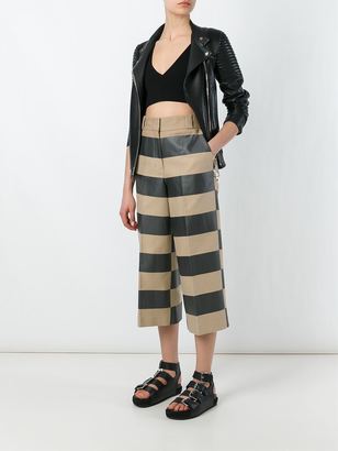Alexander Wang striped cropped trousers