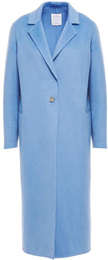 Light blue wool blend coat Clearance