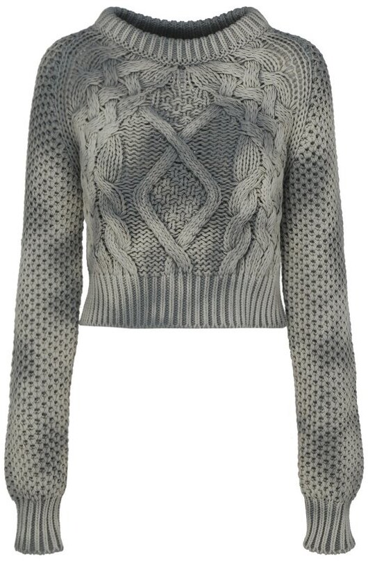 Cropped Cable Knit Sweater | Shop the world's largest collection 