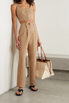Thumbnail for your product : Mara Hoffman + Net Sustain Dita Tencel And Linen-blend Straight-leg Pants